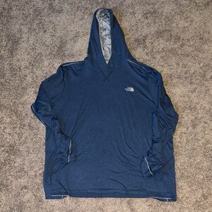 The North Face Men's Long Sleeve Hoodie - Navy Blue